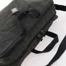 PRADA Boston Bag felt Gray Silver Auth 173489-6