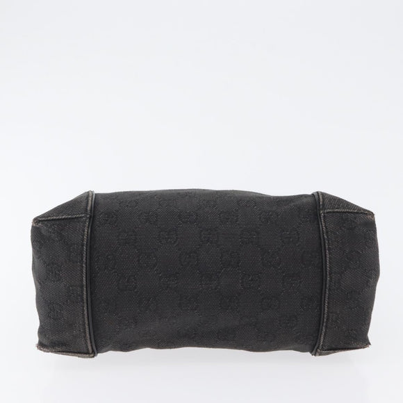 GUCCI GG Canvas Shoulder Bag Black 101333 Auth 173490