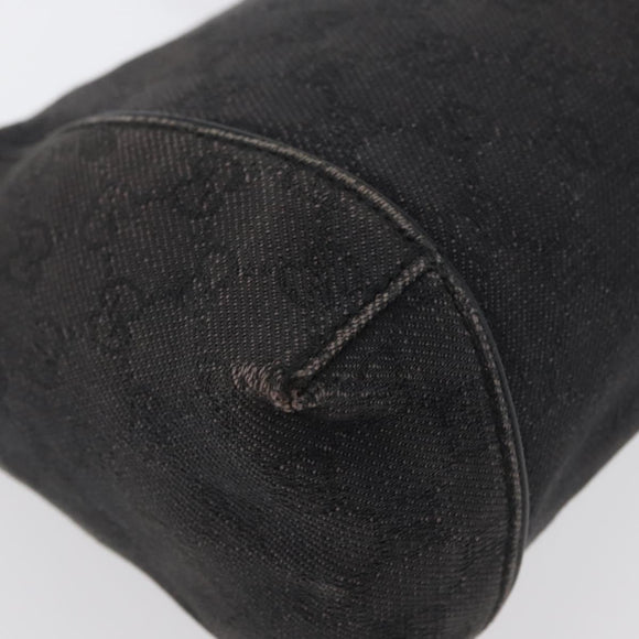 GUCCI GG Canvas Shoulder Bag Black 101333 Auth 173490