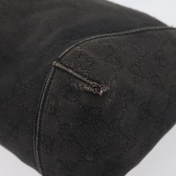 GUCCI GG Canvas Shoulder Bag Black 101333 Auth 173490