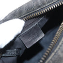 GUCCI GG Canvas Shoulder Bag Black 101333 Auth 173490-16
