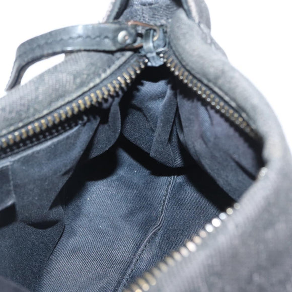 GUCCI GG Canvas Shoulder Bag Black 101333 Auth 173490