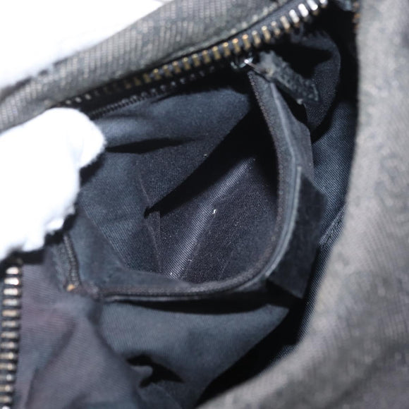 GUCCI GG Canvas Shoulder Bag Black 101333 Auth 173490