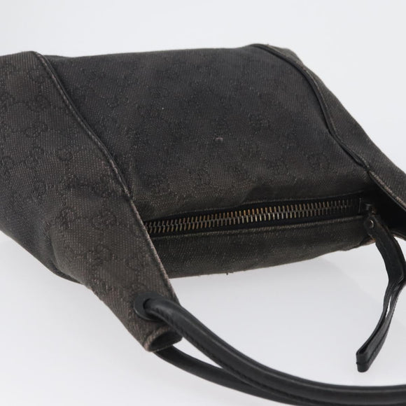 GUCCI GG Canvas Shoulder Bag Black 101333 Auth 173490