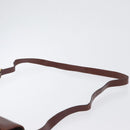 Salvatore Ferragamo Gancini Shoulder Bag Leather Brown Gold Auth 173491-14