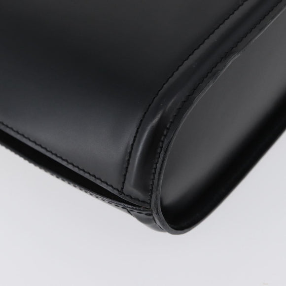 BALLY Shoulder Bag Leather Black Gold Auth 173492