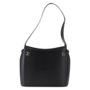 BALLY Shoulder Bag Leather Black Gold Auth 173492-13