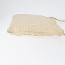 BVLGARI Logo Mania Shoulder Bag Canvas Beige Silver Auth 173495-4