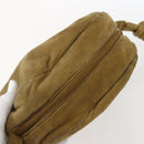 LOEWE Anagram Shoulder Bag Suede Beige Auth 173498-6