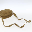 LOEWE Anagram Shoulder Bag Suede Beige Auth 173498-7