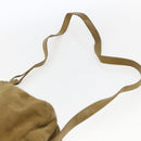 LOEWE Anagram Shoulder Bag Suede Beige Auth 173498-8