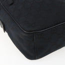 GUCCI GG Canvas Shoulder Bag Black Silver 018 1612 Auth 173500-16