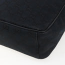 GUCCI GG Canvas Shoulder Bag Black Silver 018 1612 Auth 173500-17