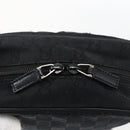 GUCCI GG Canvas Shoulder Bag Black Silver 018 1612 Auth 173500-10