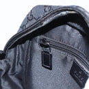 GUCCI GG Canvas Shoulder Bag Black Silver 018 1612 Auth 173500-22