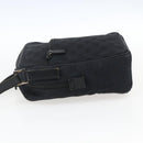 GUCCI GG Canvas Shoulder Bag Black Silver 018 1612 Auth 173500-3