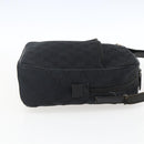 GUCCI GG Canvas Shoulder Bag Black Silver 018 1612 Auth 173500-4