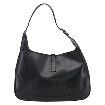 GUCCI Jackie Shoulder Bag Leather Black Silver 001 3306 Auth 173501 - 0
