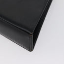 SAINT LAURENT Shoulder Bag Leather Black Gold Auth 173508-16