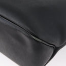 Christian Dior Honeycomb Canvas Shoulder Bag PVC Black Gold Auth 173515-14
