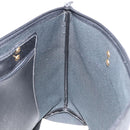 Christian Dior Honeycomb Canvas Shoulder Bag PVC Black Gold Auth 173515-19