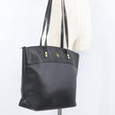 Christian Dior Honeycomb Canvas Shoulder Bag PVC Black Gold Auth 173515-23