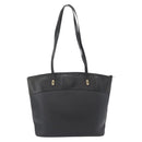 Christian Dior Honeycomb Canvas Shoulder Bag PVC Black Gold Auth 173515-3