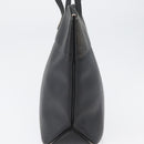 Christian Dior Honeycomb Canvas Shoulder Bag PVC Black Gold Auth 173515-4