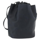FENDI Backpack Leather Charcoal gray Auth 173517-1