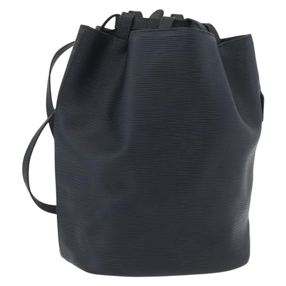 FENDI Backpack Leather Charcoal gray Auth 173517