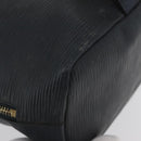 FENDI Backpack Leather Charcoal gray Auth 173517-10
