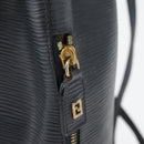 FENDI Backpack Leather Charcoal gray Auth 173517-15