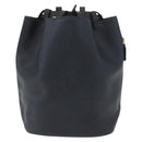 FENDI Backpack Leather Charcoal gray Auth 173517-2