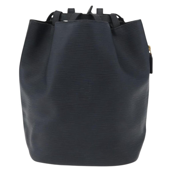 FENDI Backpack Leather Charcoal gray Auth 173517