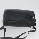 FENDI Backpack Leather Charcoal gray Auth 173517-4