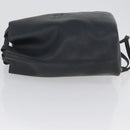 FENDI Backpack Leather Charcoal gray Auth 173517-5