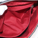 Salvatore Ferragamo Shoulder Bag Canvas Leather Black Silver Auth 173518-20