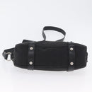 Salvatore Ferragamo Shoulder Bag Canvas Leather Black Silver Auth 173518-9