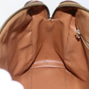 CELINE Macadam Canvas Hand Bag PVC Leather Brown Gold Auth 173522-19