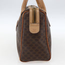 CELINE Macadam Canvas Hand Bag PVC Leather Brown Gold Auth 173522-5