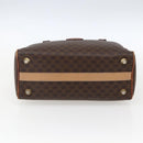 CELINE Macadam Canvas Hand Bag PVC Leather Brown Gold Auth 173522-9
