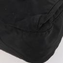 PRADA Shoulder Bag Nylon Black Silver Auth 173525-14