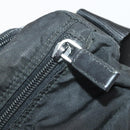 PRADA Shoulder Bag Nylon Black Silver Auth 173525-10