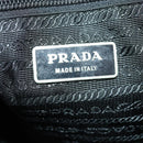PRADA Shoulder Bag Nylon Black Silver Auth 173525-22
