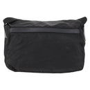 PRADA Shoulder Bag Nylon Black Silver Auth 173525-2