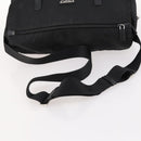 PRADA Shoulder Bag Nylon Black Silver Auth 173525-7