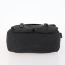 PRADA Shoulder Bag Nylon Black Silver Auth 173525-5