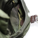 PRADA Backpack Nylon Khaki Silver Auth 173527-28