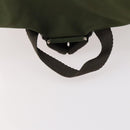 PRADA Backpack Nylon Khaki Silver Auth 173527-7