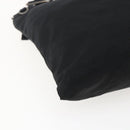 PRADA Shoulder Bag Nylon Black Silver Auth 173528-11